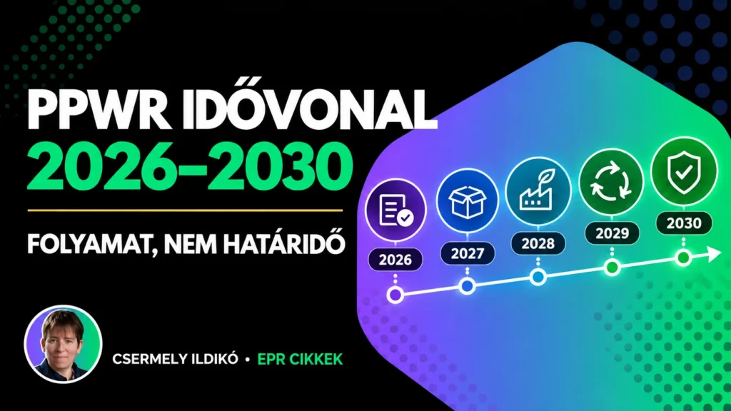 PPWR-idővonal 2026–2030: a felkészülés nem egy határidő, hanem folyamat