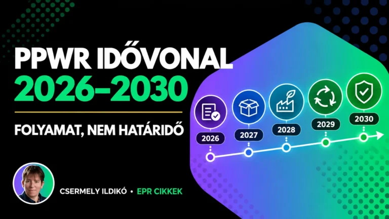 PPWR-idővonal 2026–2030: a felkészülés nem egy határidő, hanem folyamat